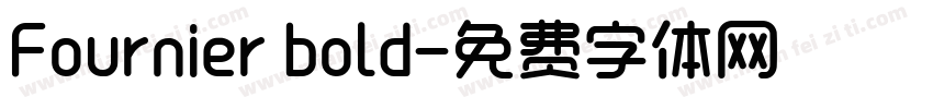 Fournier bold字体转换